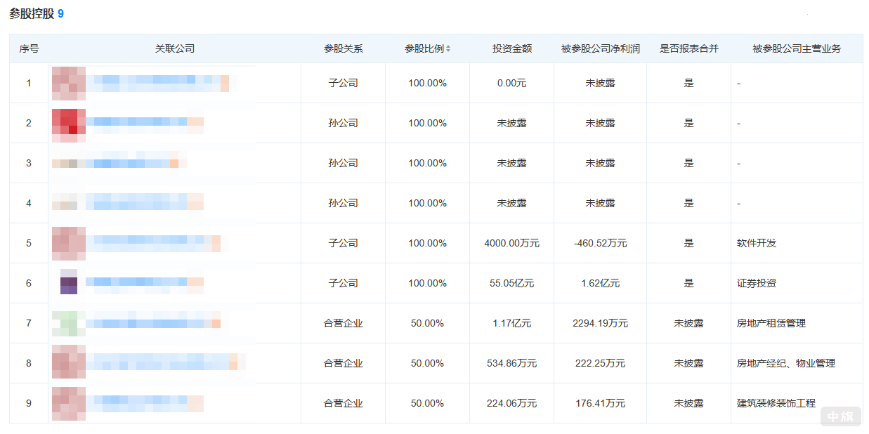 參與控股的控股企業 參與控股的控股企業