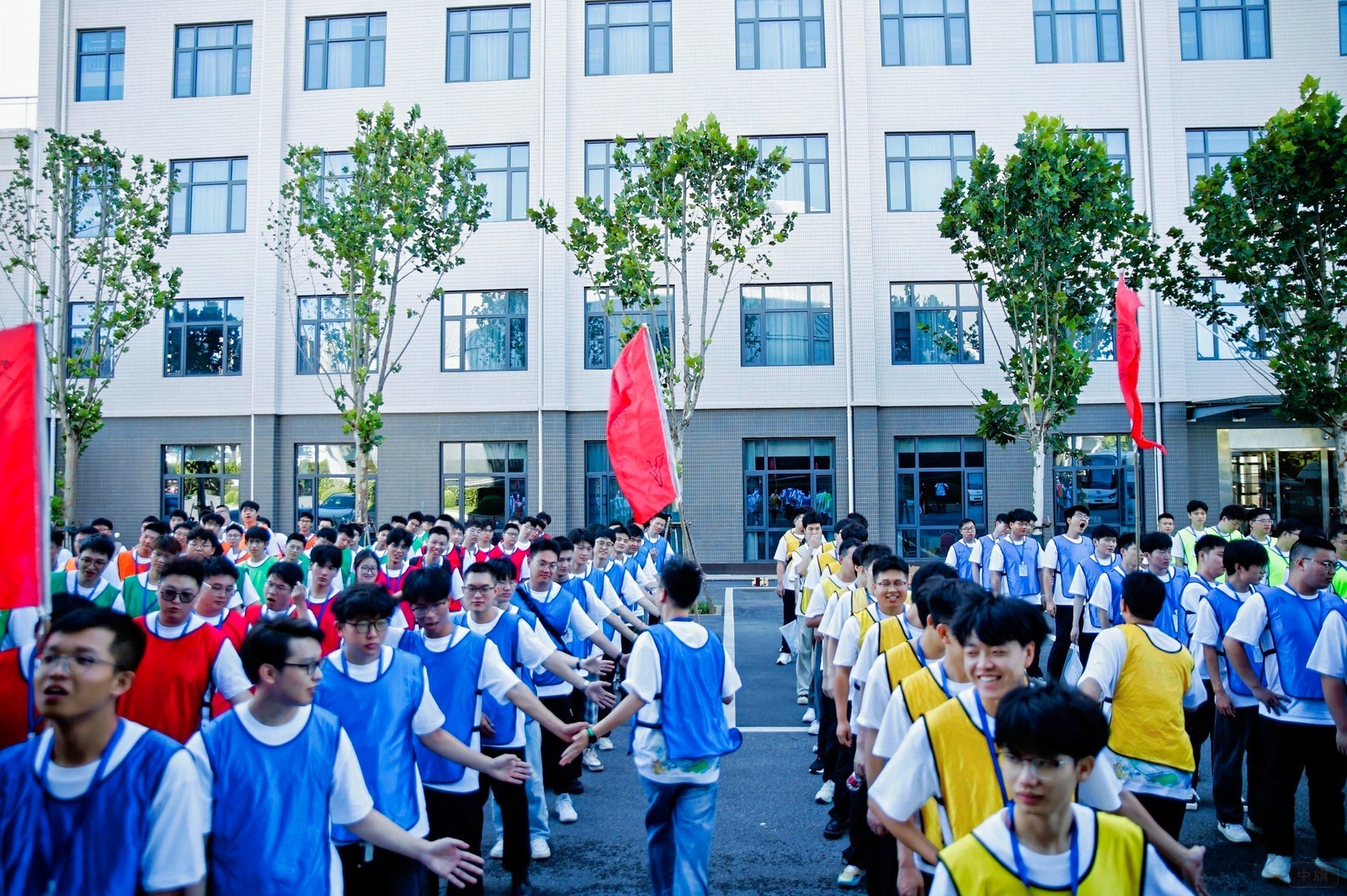 正在進行拓展活動的員工們