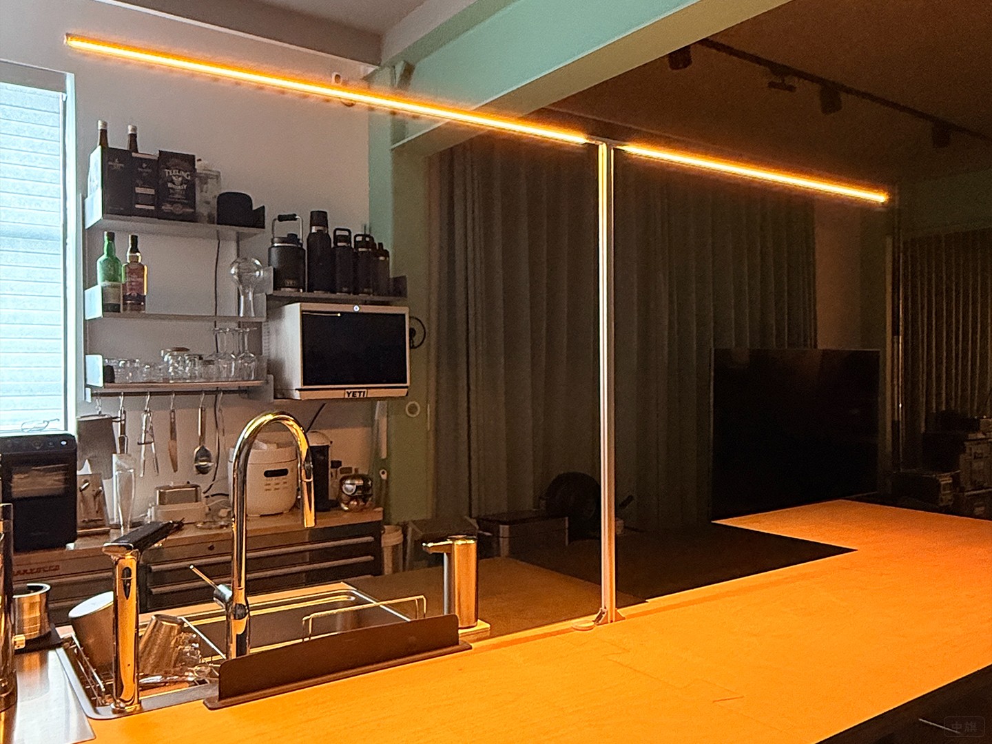 成品LED燈安裝后的效果