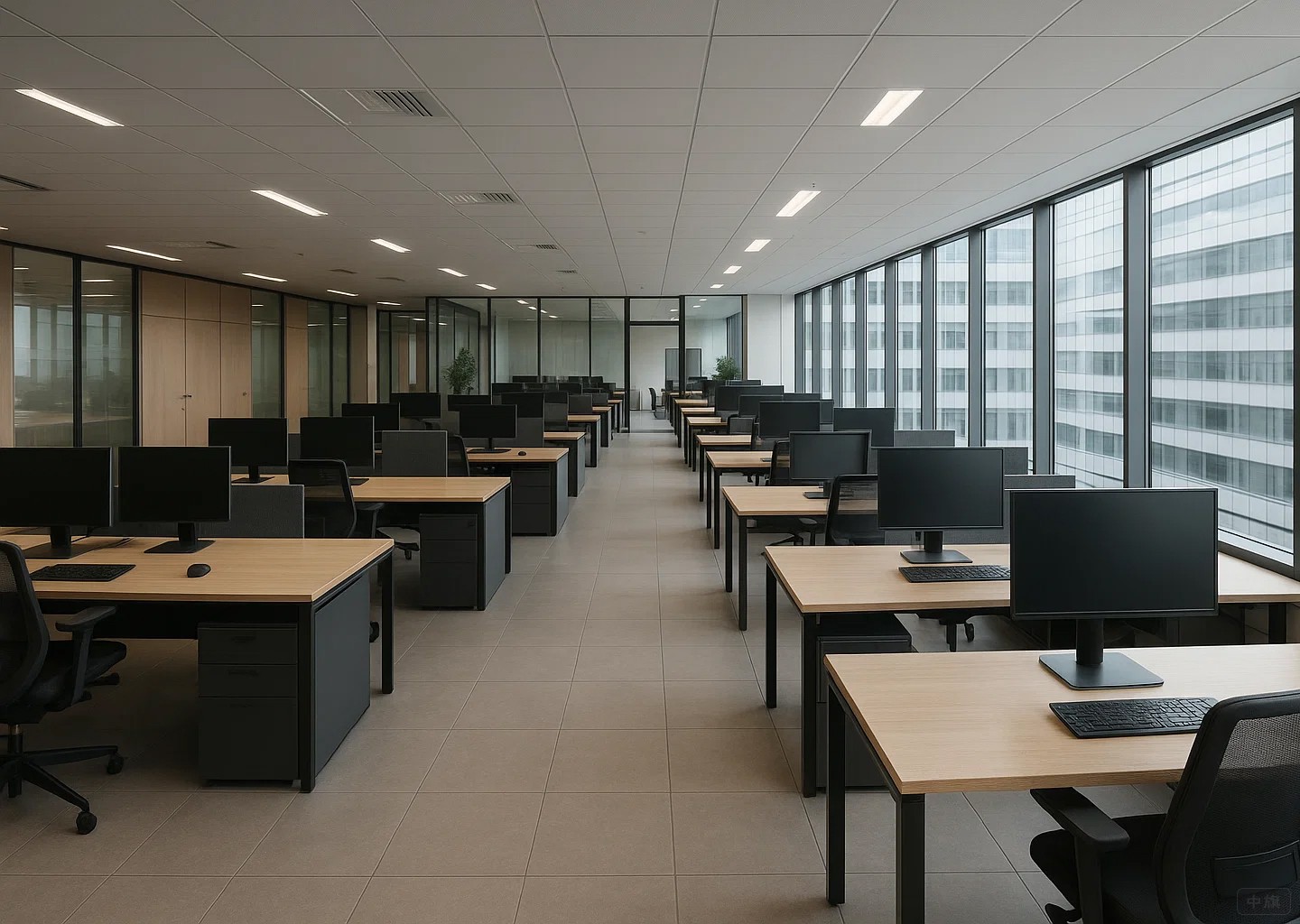 干凈明亮的企業辦公室