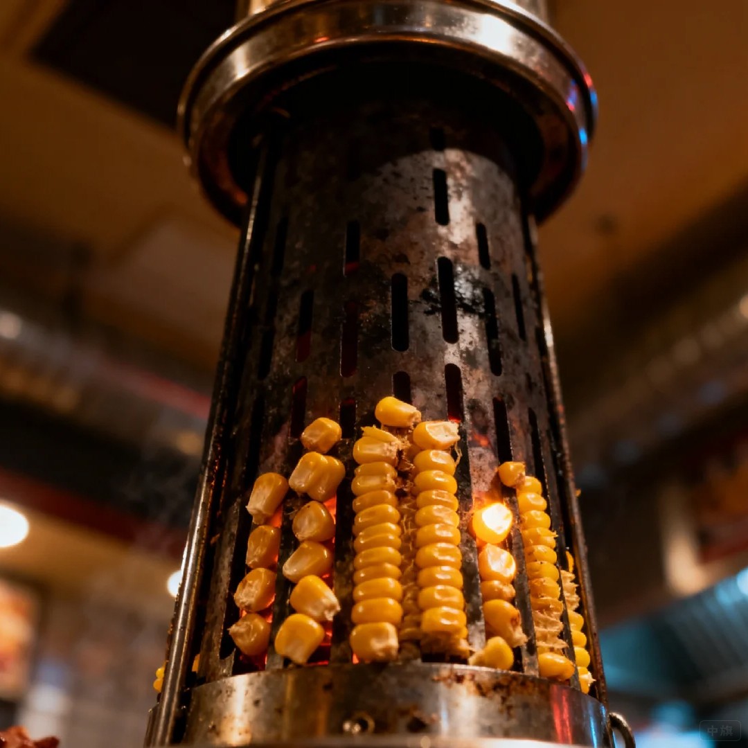 燃燒玉米來(lái)取暖