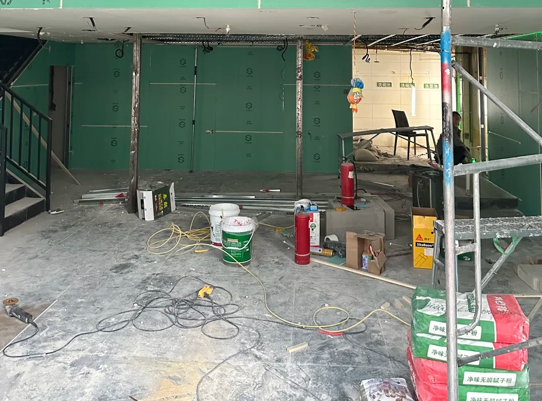 新店籌備中，馬上裝修完畢