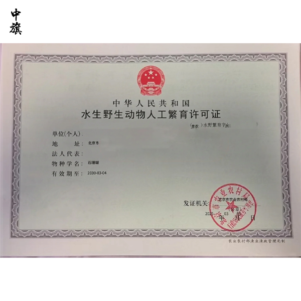 什么是《水生野生動物經營利用許可證》？